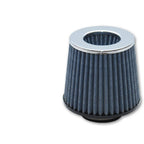 Vibrant Open Funnel Perf Air Filter (5in Cone O.D. x 5in Tall x 3in inlet I.D.) - Chrome Filter Cap Vibrant Air Filters - Universal Fit