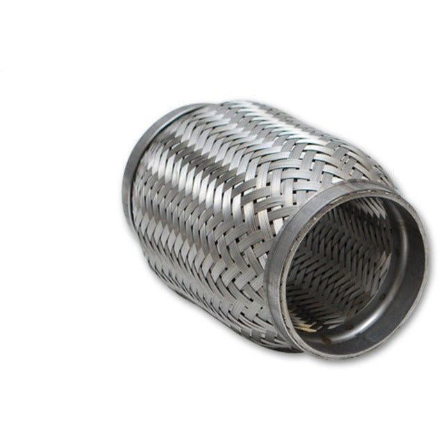 Vibrant SS Flex Coupling with Inner Braid Liner 2.25in inlet/outlet x 8in flex length Vibrant Flanges