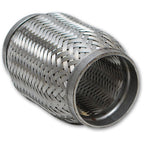 Vibrant SS Flex Coupling with Inner Braid Liner 2in inlet/outlet x 8in flex length Vibrant Flanges