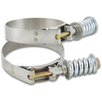 Vibrant SS T-Bolt Clamps Pack of 2 Size Range: 3.22in to 3.52in OD For use w/ 3in ID Coupling Vibrant Clamps