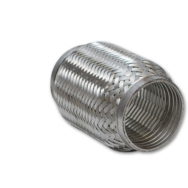 Vibrant SS Turbo FLEX Coupling with Interlock Liner 2in inlet/outlet x 4in long Vibrant Flanges