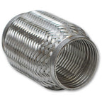 Vibrant SS Turbo FLEX Coupling with Interlock Liner 3in inlet/outlet x 4in long Vibrant Flanges