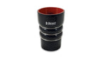 Vibrant Silicone Coupling 4 Ply Aramid CAC Transition Hose 4in x 3.5in Inlet/Outlet - Black