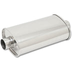 Vibrant StreetPower Oval Muff 5in x 9in x 15in long body 2.75in in I.D. x 2.75in out Center-Center Vibrant Muffler