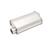 Vibrant StreetPower Oval Muff 5in x 9in x 15in long body 3in inlet I.D. x 3in outlet Offset-Offset Vibrant Muffler