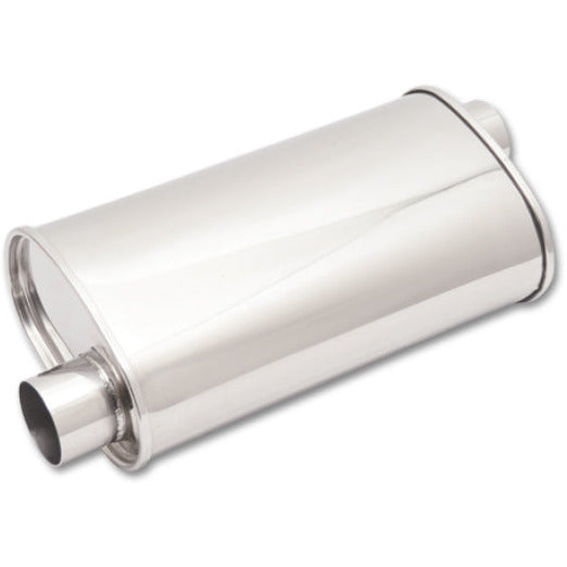 Vibrant StreetPower Oval Muff 5inx9in x 15in long Muff body 2.5in in I.D. x 2.5in out Offset-Offset Vibrant Muffler
