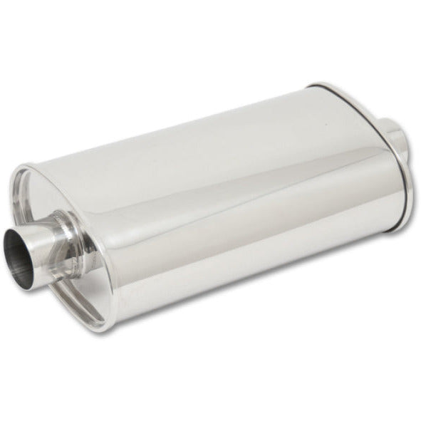 Vibrant StreetPower Oval Muff 5inx9in x 15in long Muff body 3.5in in I.D. x 3.5in out Center-Center Vibrant Muffler