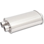 Vibrant StreetPower Oval Muff 5inx9inx15in long Muff body 2.5in in I.D. x dual 2.25in out CenterDual Vibrant Muffler