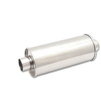 Vibrant StreetPower Round Muff 5in x 9in x 14in long body 3.5in in I.D. x 3.5in out Center-Center Vibrant Muffler
