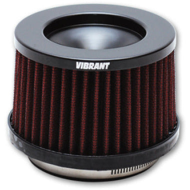 Vibrant The Classic Perf Air Filter 4.75in O.D. Cone x 3-5/8in Tall x 4in inlet I.D. Turbo Outlets Vibrant Air Filters - Universal Fit