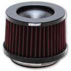 Vibrant The Classic Perf Air Filter 4.75in O.D. Cone x 3-5/8in Tall x 4in inlet I.D. Turbo Outlets Vibrant Air Filters - Universal Fit