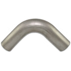 Vibrant Titanium 3in. O.D. 90 Degree Mandrel Bend Tube / 4in. CLR / 6in. Leg Length Vibrant Titanium Tubing