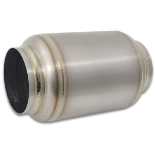 Vibrant Titanium Muffler w/Natural Tip 3in. Inlet / 3in. Outlet / 4.25in Dia Vibrant Muffler