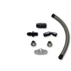 Vibrant Univ Top Mount Oil Drain Kit incl 20in Teflon lined S.S. hose Fitting Vibrant Oil Line Kits