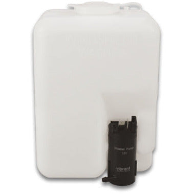 Vibrant Windshield Washer Bottle Repl Kit 1.2L bottle incl bottle ele pump mounting bracket hose Vibrant Washer Tanks