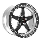 Weld S71 15x10.33 / 5x4.75 BP / 6.5in. BS Black Wheel (Medium Pad) - Black Single Beadlock MT Weld Wheels - Forged