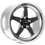 Weld S71 17x10.5 / 5x112 BP / 7.3in. BS 3.18 ID Black Wheel (Medium Pad) - Single Beadlock Weld Wheels - Forged