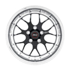 Weld S77 17x9 / 5x5 BP / 6.2in. BS Black Wheel (High Pad) - Non-Beadlock Weld Wheels - Forged