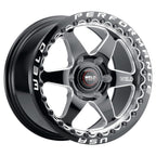 Weld S909 15x10 Ventura 6 Beadlock 6x139.7 ET38 BS7.00 Gloss BLK MIL DIA 106.1 Weld Wheels - Cast