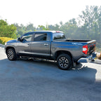 Westin 07-21 Toyota Tundra CrewMax Outlaw Drop Nerf Step Bars - Textured Black