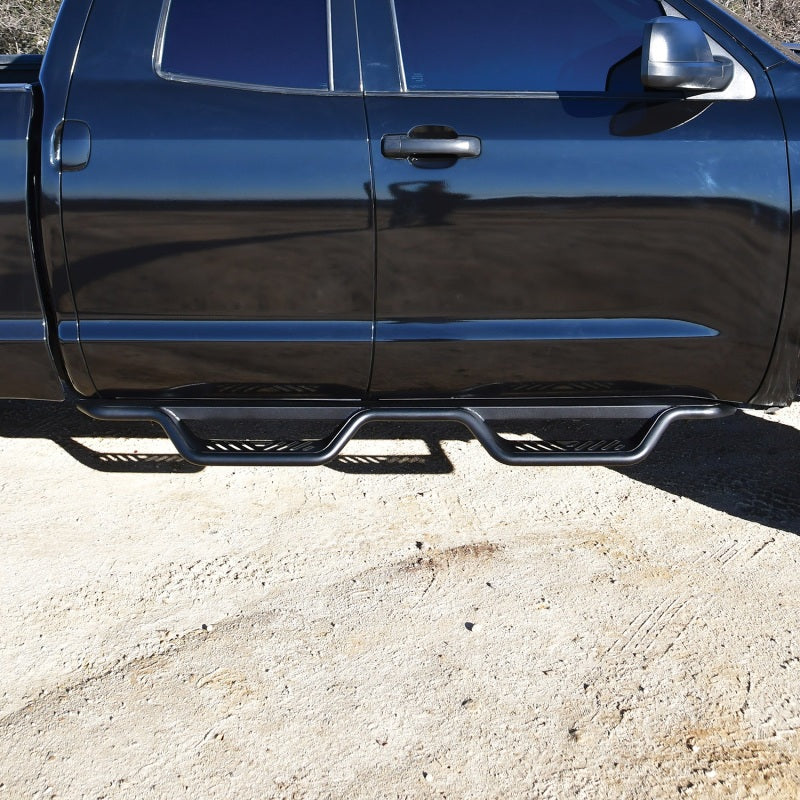 Westin 07-21 Toyota Tundra Double Cab Outlaw Nerf Step Bars - Textured Black