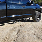 Westin 07-21 Toyota Tundra Double Cab Outlaw Nerf Step Bars - Textured Black