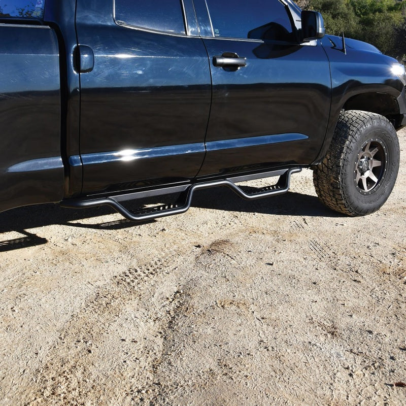 Westin 07-21 Toyota Tundra Double Cab Outlaw Nerf Step Bars - Textured Black
