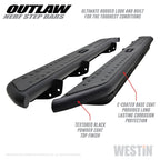 Westin 14-18 Chevrolet/GMC Silv/Seirra 1500 Double Cab Outlaw Nerf Step Bars - Textured Black