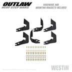 Westin 14-18 Chevrolet/GMC Silv/Seirra 1500 Double Cab Outlaw Nerf Step Bars - Textured Black