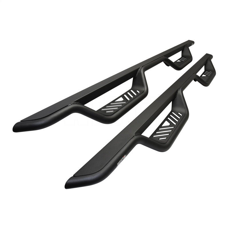 Westin 14-18 Chevrolet Silverado/GMC Sierra Crew Cab Outlaw Nerf Step Bars (Excl. Diesel) -Text. Blk