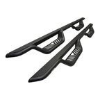 Westin 14-18 Chevrolet Silverado/GMC Sierra Crew Cab Outlaw Nerf Step Bars (Excl. Diesel) -Text. Blk