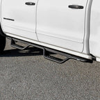 Westin 14-18 Chevrolet Silverado/GMC Sierra Crew Cab Outlaw Nerf Step Bars (Excl. Diesel) -Text. Blk