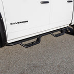 Westin 14-18 Chevrolet Silverado/GMC Sierra Crew Cab Outlaw Nerf Step Bars (Excl. Diesel) -Text. Blk