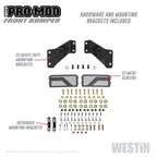 Westin 15-19 Chevrolet Silverado 2500/3500 Pro-Mod Front Bumper - Textured Black