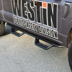 Westin 15-22 Ford F-150 SuperCrew / 17-22 F-250/350 Crew Cab Outlaw Nerf Step Bars - Textured Black