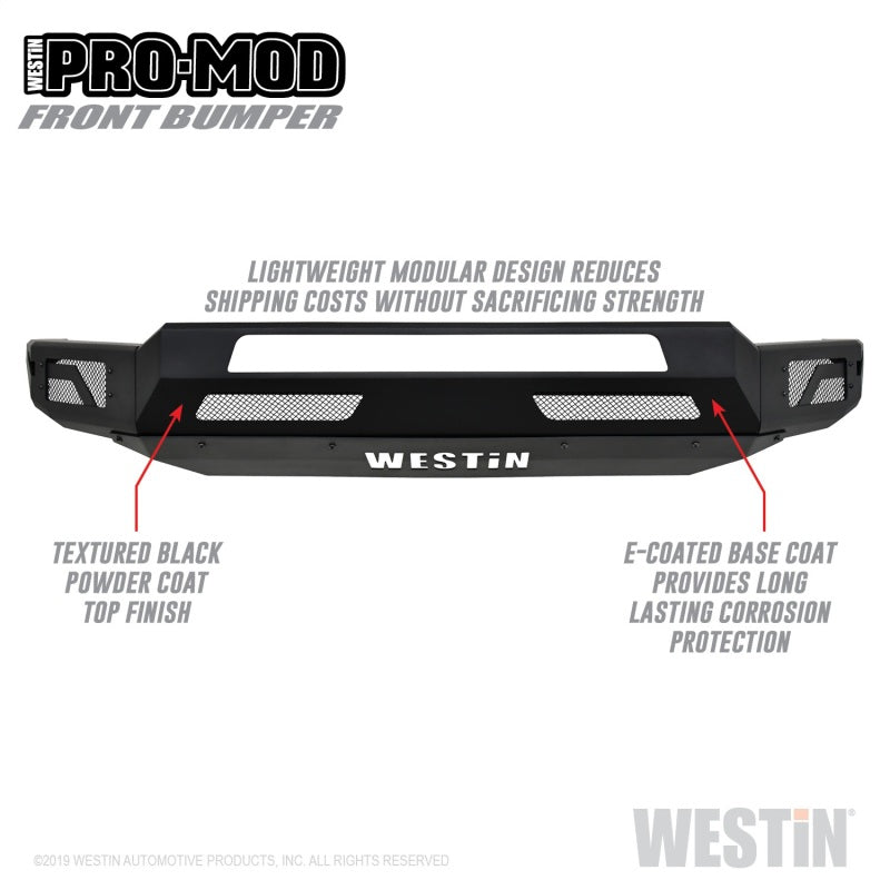 Westin 18-19 Ford F-150 Pro-Mod Front Bumper - Textured Black