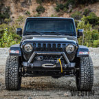 Westin 18-19 Jeep Wrangler JL WJ2 Stubby Front Bumper - Textured Black
