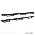 Westin 19-22 Chevrolet Silverado 1500 DC 6.5ft Bed HDX Stainless Drop W2W Nerf Step Bars - Tex. Blk