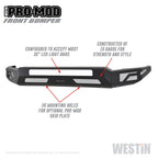 Westin 2011-2016 Ford F-250/350/450/550 Super Duty Pro-Mod Front Bumper - Textured Black