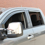Westin 2016-2018 Nissan Titan XD/Titan In-Channel Wind Deflector 4pc - Smoke