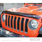 Westin 2018 Jeep Wrangler JL Platinum Bug Shield - Smoke