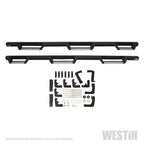 Westin/HDX 17-18 Ford F-250/350 Crew Cab (6.75ft Bed) Stainless Drop Nerf Step Bars - Textured Black