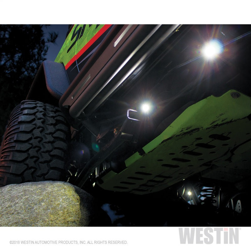Westin LED Rock Light Kit - 07-18 Jeep Wrangler JK / 18-19 Jeep Wrangler JL - Black