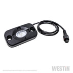Westin Universal LED Rock Light Kit - 4 Lights - 14ft 9in Wiring Harness & Switch - Black