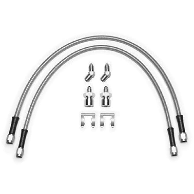 Wilwood 18-22 Jeep JL Flexline Kit 20in -3 M10-1.0 IF 1/8-27 NPT Straight 45 Degree Wilwood Brake Line Kits