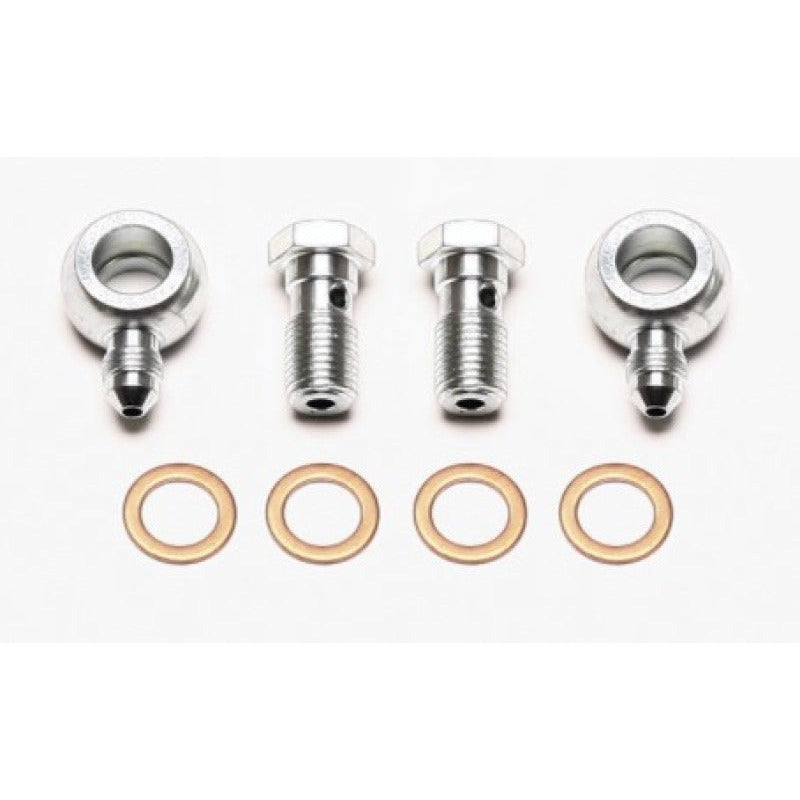 Wilwood Banjo Fitting Kit -3 male to 7/16 Banjo Bolts & Crush Washers (2 qty) Wilwood Brake Hardware
