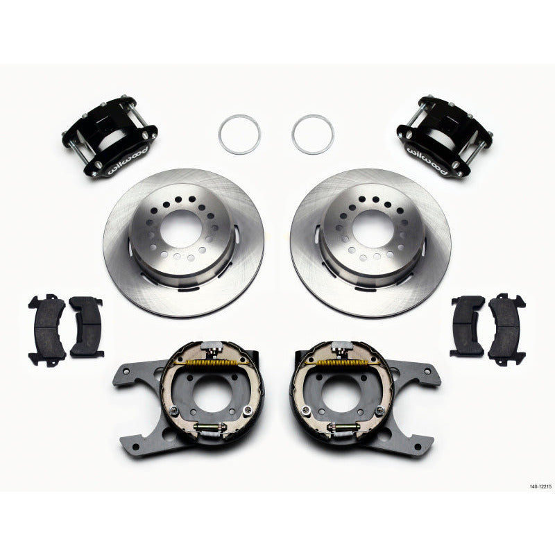 Wilwood D154 P/S Park Brake Kit Chevy 12 Bolt 2.75in Off w/ C-Clips Wilwood Big Brake Kits