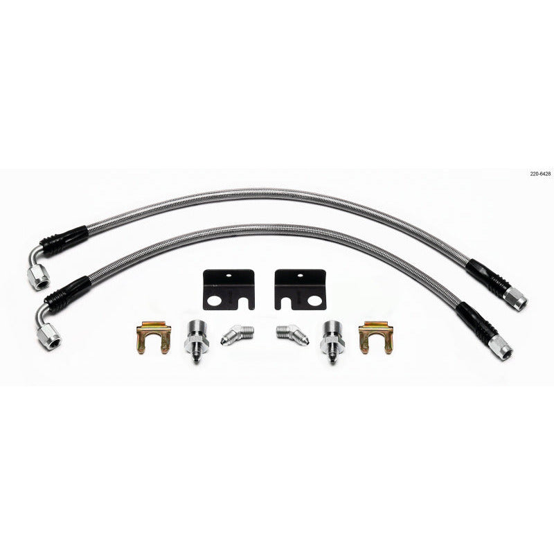 Wilwood Flexline Kit 00-04 PT Cruiser/Neon SRT/4 w/ Forged Dynalite Caliper Wilwood Brake Line Kits