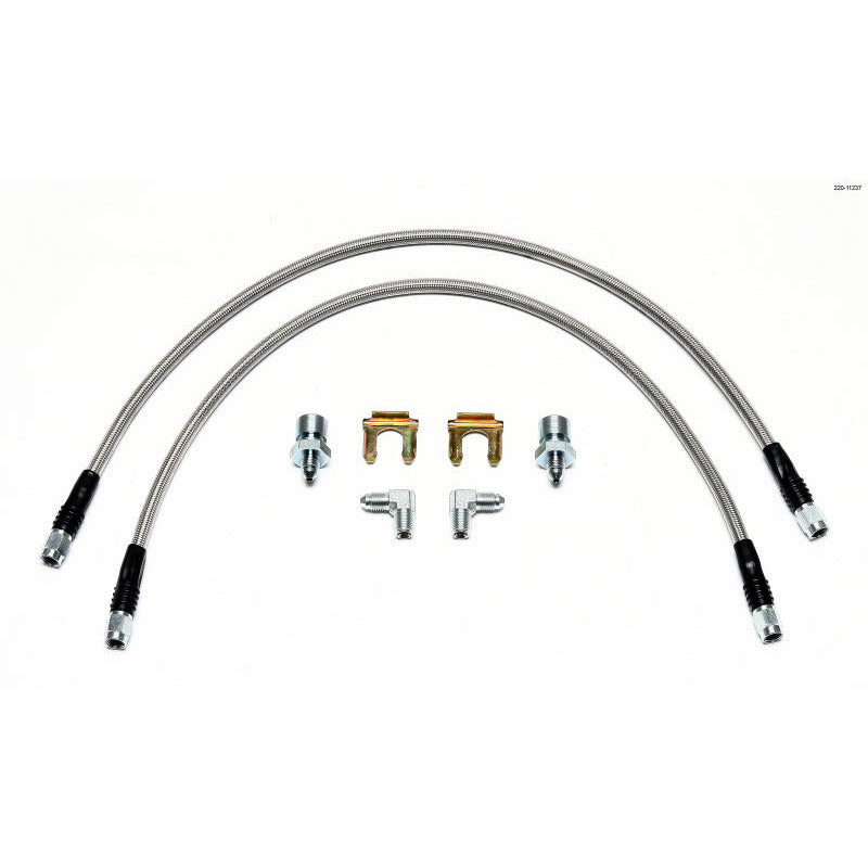 Wilwood Flexline Kit 22 inch 3/8-24 to 90 Degree Wilwood Brake Line Kits