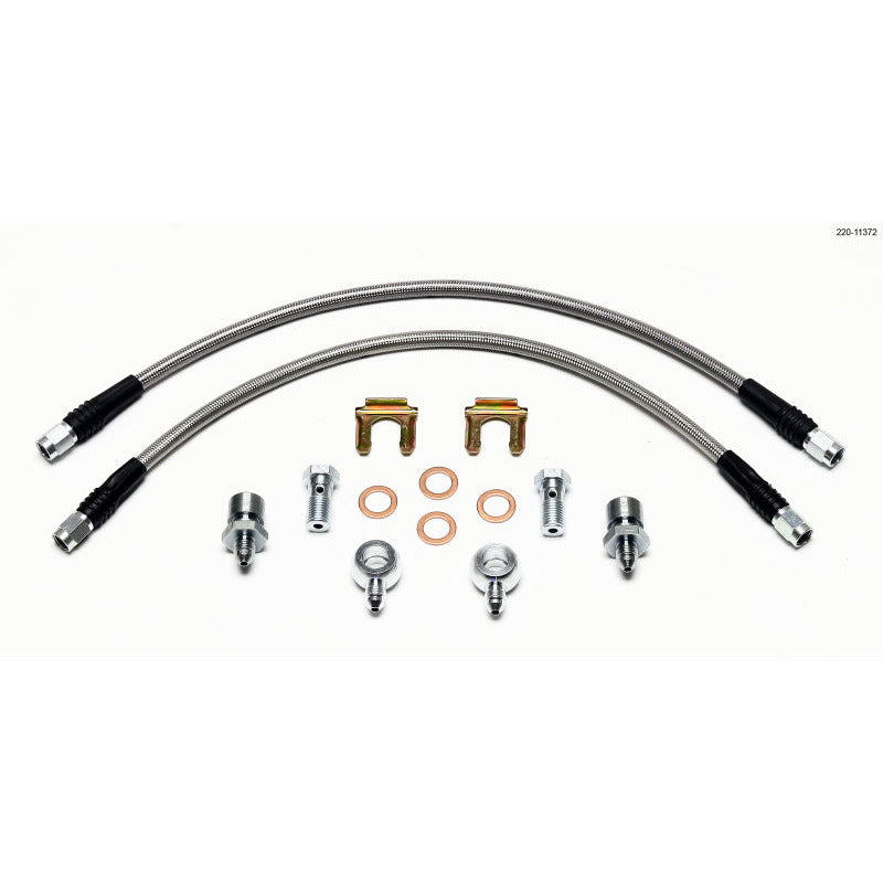 Wilwood Flexline Kit D52 Caliper 16in w/ Banjo 7/16-20 Wilwood Brake Line Kits